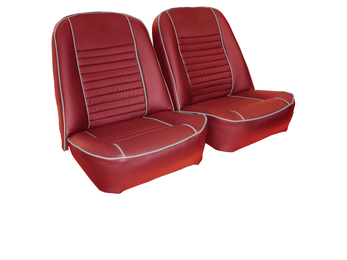 Triumph TR6 1968-1969 Leather-Faced Seat Covers - Prestige Autotrim Products Ltd